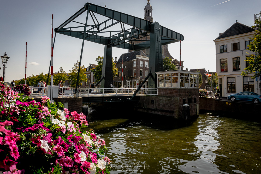 Beautiful bridge passage in Leiden