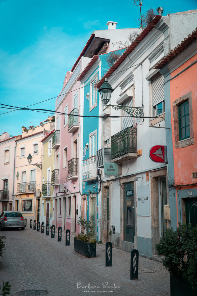 Colorful buildings in Setúbal